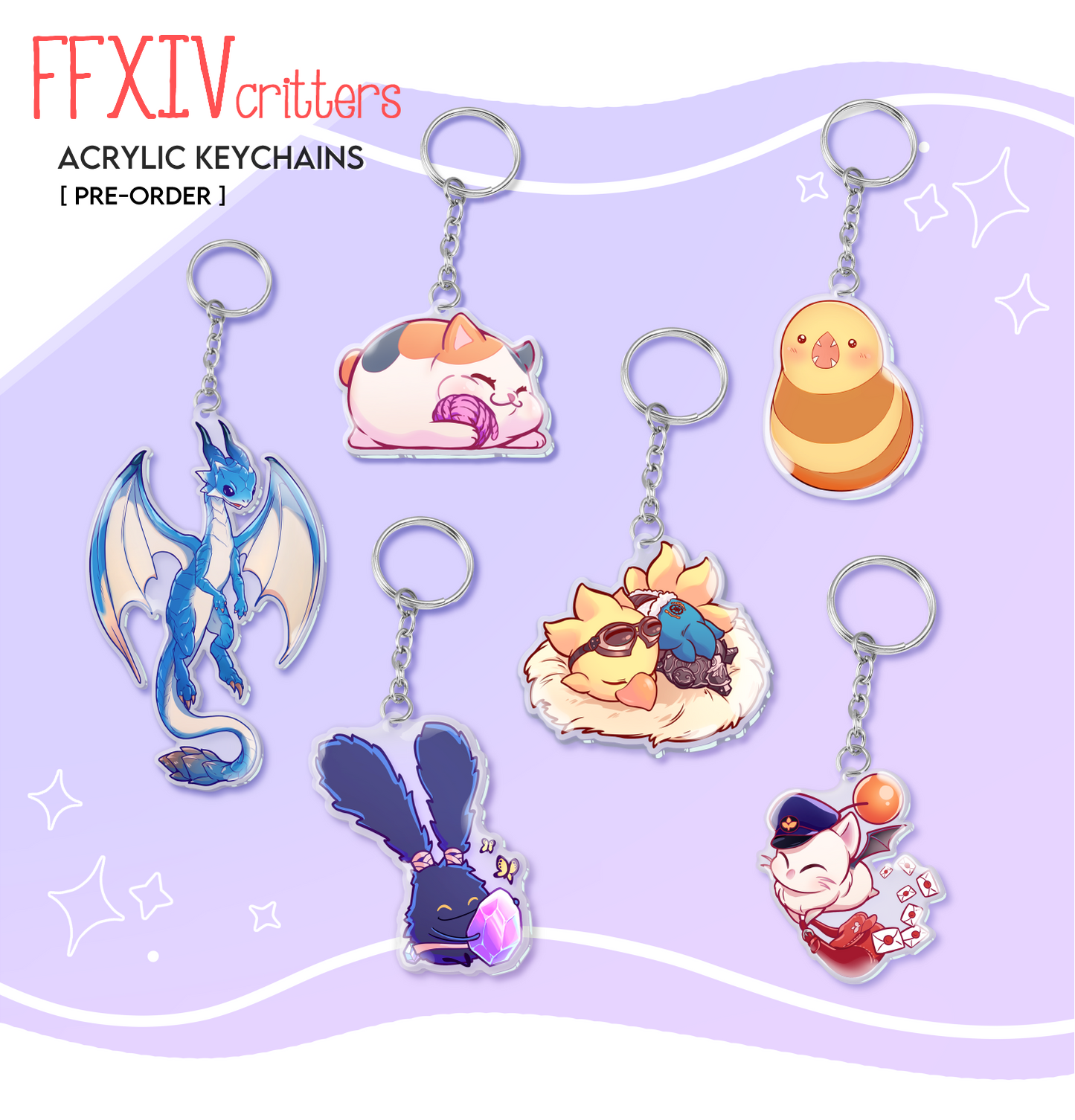 FFXIV Critter Keychains