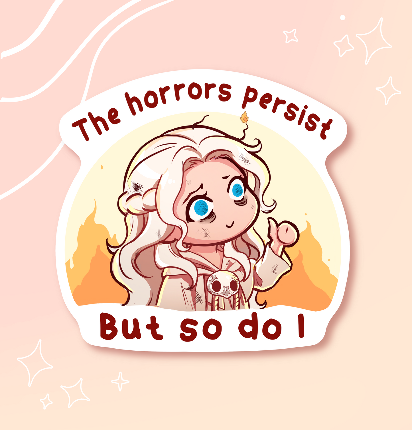 "The Horrors Persist" - Venat Sticker