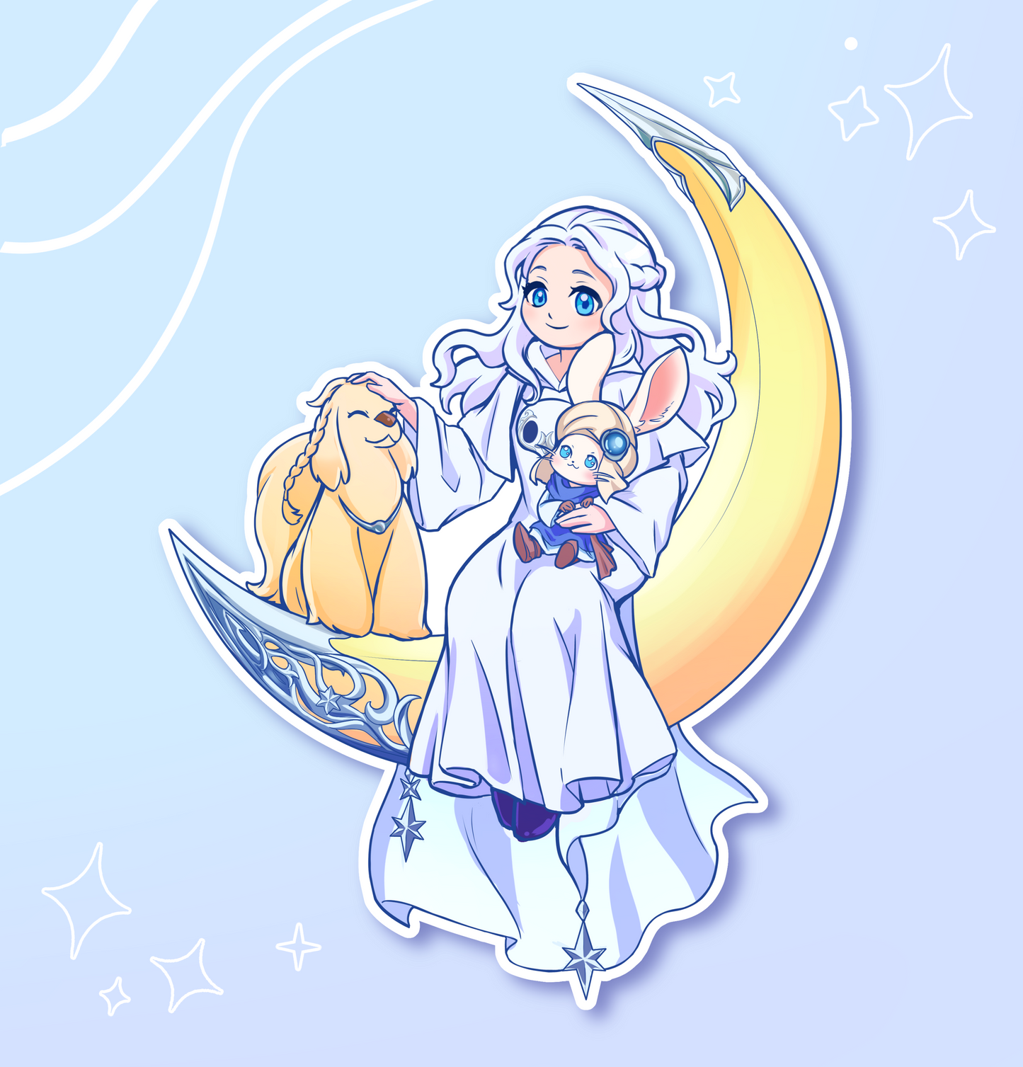 Moon Venat Sticker
