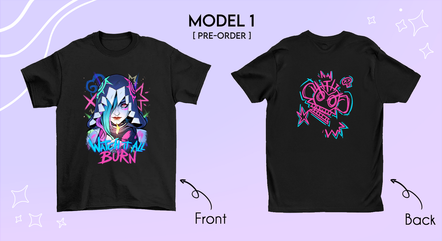 "Watch it All Burn" Jinx T-Shirt [2 Models]
