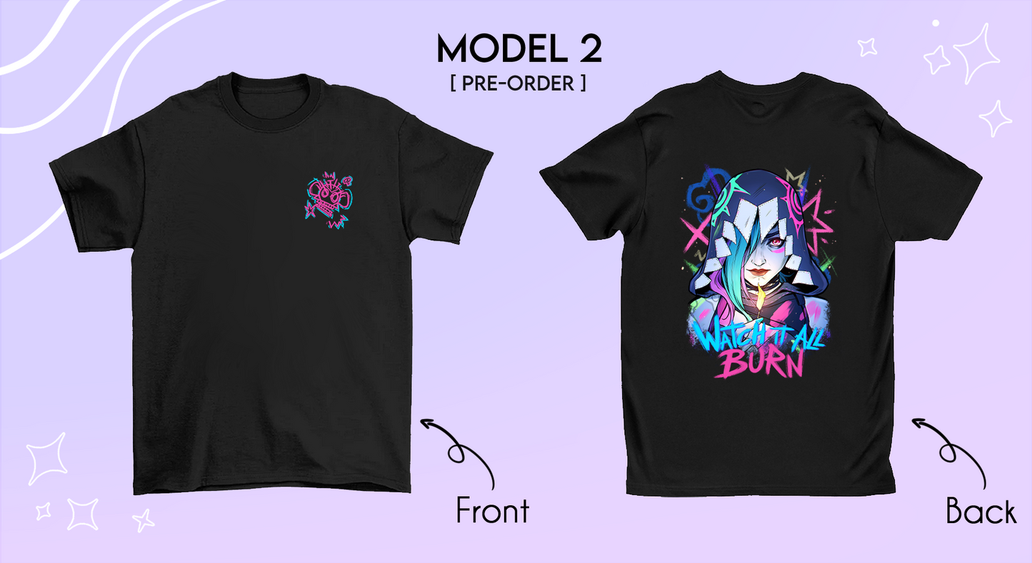 "Watch it All Burn" Jinx T-Shirt [2 Models]